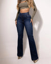 Retro High-Rise Flare Jeans