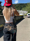 Statue of Liberty Embroidered Jeans