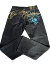 Statue of Liberty Embroidered Jeans