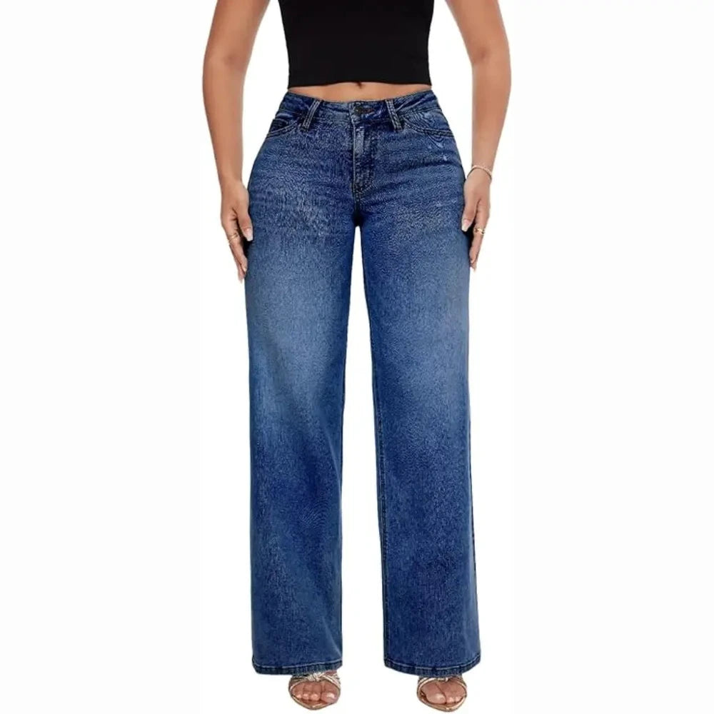 BootyLift Stretch Wide-Leg Jeans