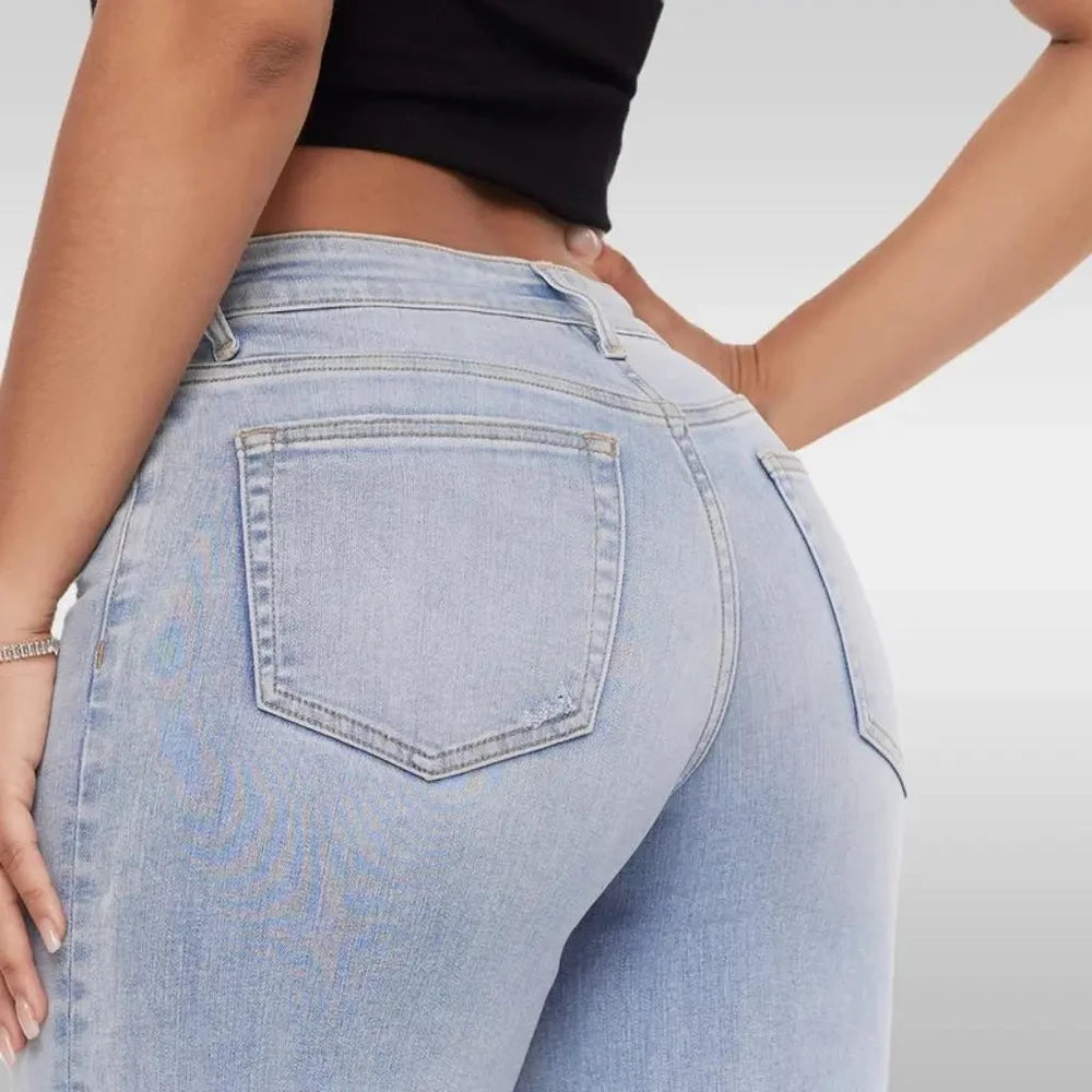 BootyLift Stretch Wide-Leg Jeans