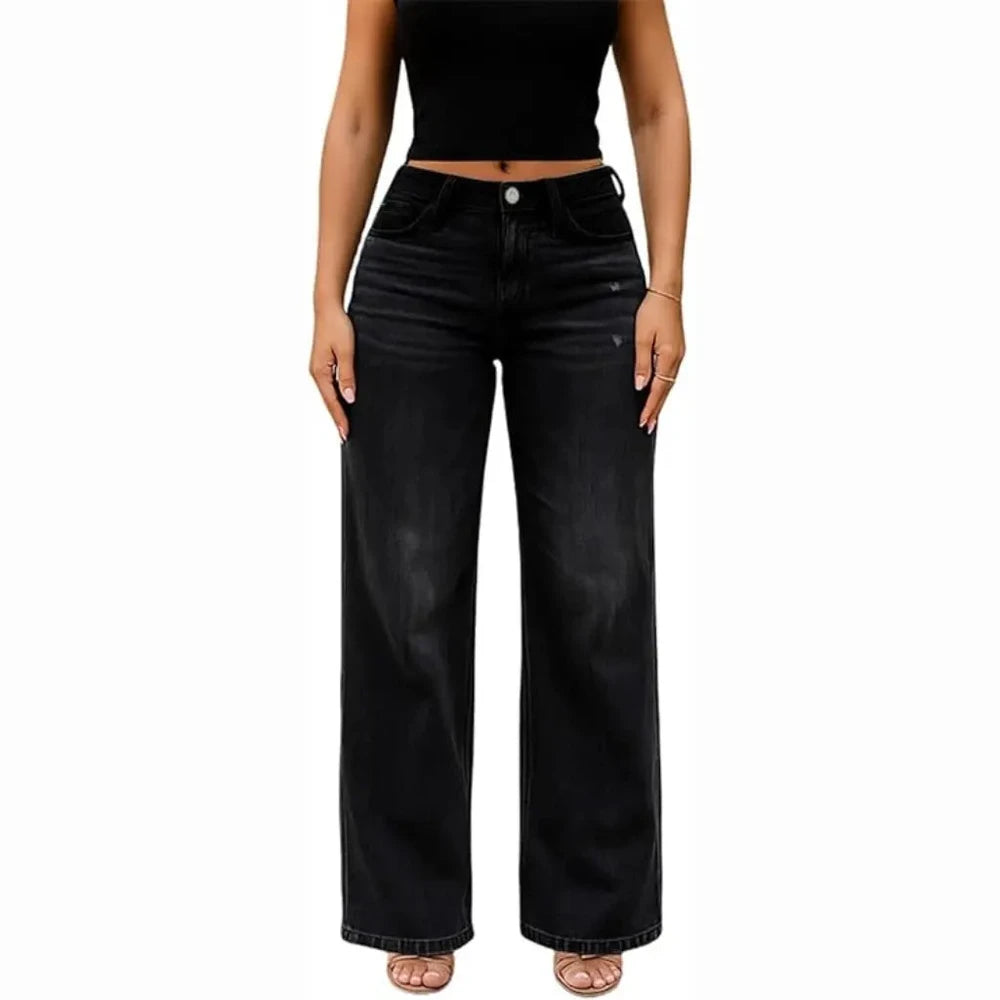 BootyLift Stretch Wide-Leg Jeans