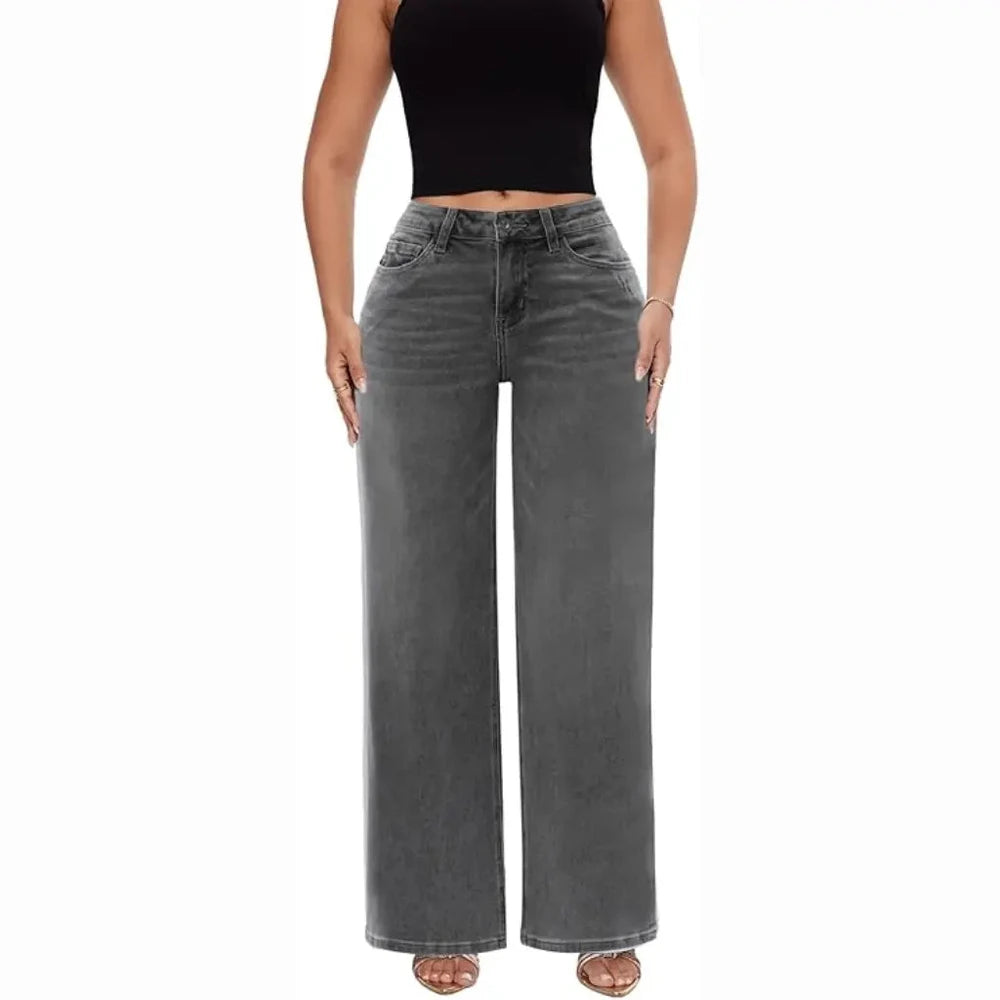 BootyLift Stretch Wide-Leg Jeans