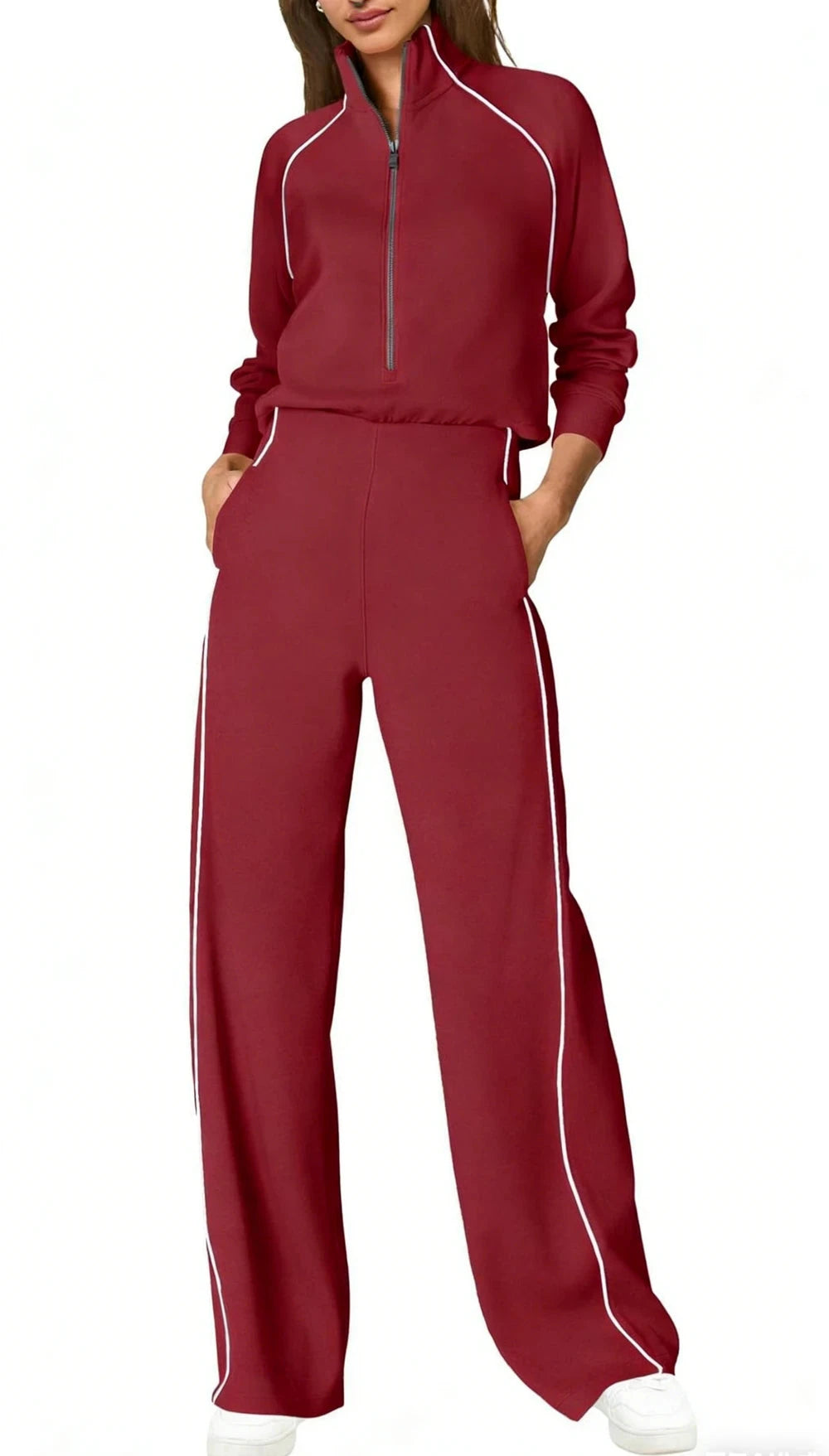 Cozy Half Zip Jumpsuit